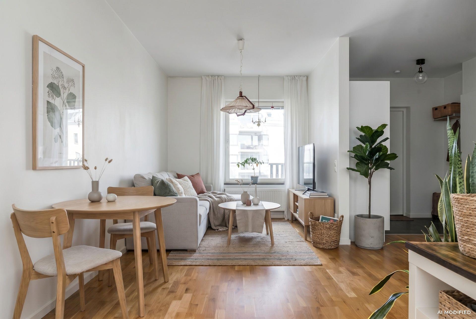 Dubbla balkonger, öppna ytor och hög komfort – högst upp i huset!